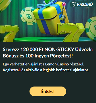 Lemon Casino üdvözlő bónusz képe